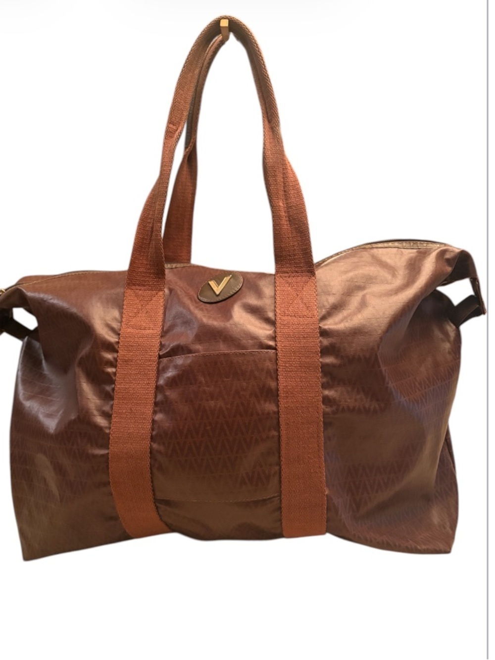 Mario Valentino soft PVC Monogram  travel tote bag.